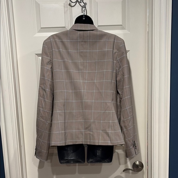 Banana Republic Classic Republic 14  Brown Checkered Blazer - New with Tags - Picture 2 of 5